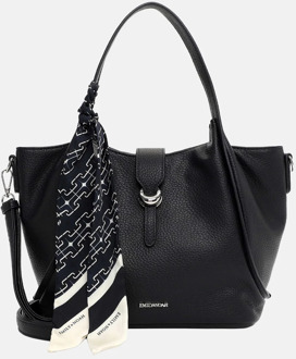 Emily & Noah Hasina shopper M navy Blauw