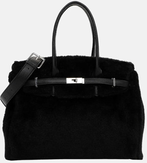 Emily & Noah Heater handtas M black Zwart