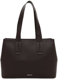 Emily & Noah Heidemarie Cityshopper Medium brown schoudertas dames Bruin