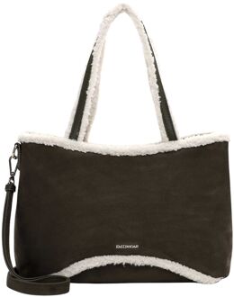 Emily & Noah Heiderose Cityshopper Medium green schoudertas dames Groen