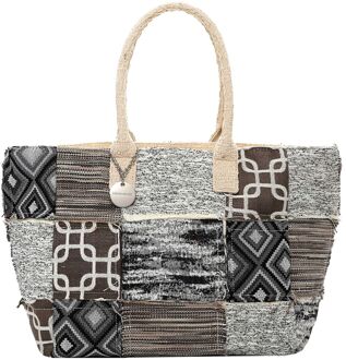 Emily & Noah Janneke Cityshopper Large black schoudertas dames Zwart - H 40 x B 36 x D 14 cm