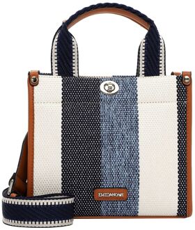 Emily & Noah Jasmin Cityshopper Small blue handtas dames Blauw - H 20 x B 23 x D 10,50 cm