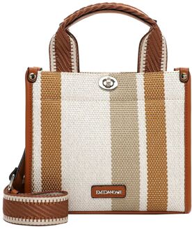 Emily & Noah Jasmin Cityshopper Small sand handtas dames Zand - H 20 x B 23 x D 10,50 cm