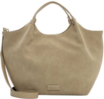 Emily & Noah Jeanna Cityshopper Large khaki handtas dames Groen - H 30 x B 52 x D 14 cm