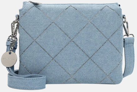 Emily & Noah Juliane crossbody tas denim strass light blue Lichtblauw - No Size