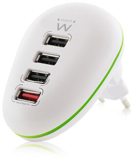 Eminent USB Charger 110-240V 4 port quickcharge