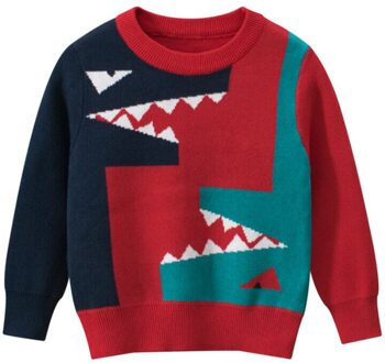 Emmababy Herfst En Winter 2-7Years Kinderen Trui Jongens Gebreide Krokodil Trui Aantrekken 2T