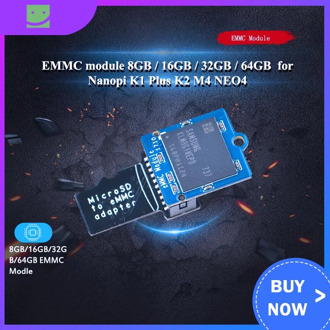 EMMC module 8GB 16GB 32GB 64GB with microSD turn eMMC adapter T2