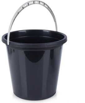 emmer - 10 liter - Kunststof - Zwart - 30 x 29 x 26 cm - Emmers