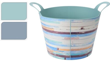 Emmer flexibel vintage hout 55x42x37 cm