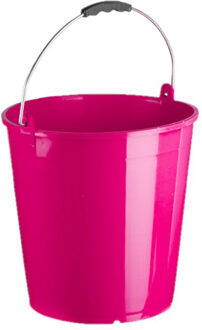 Emmer fuchsia roze 15 liter 32 x 31 cm schoonmaakartikelen - Emmers