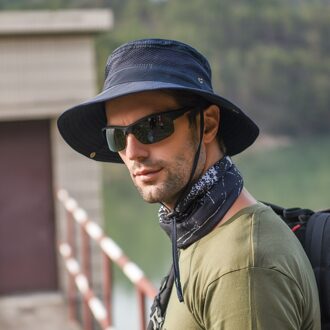 Emmer Hoed Man Anti-Uv Zonwering Winddicht Outdoor Zomer Hoeden Panama Mannen Vissen Jungle Hoed Sombrero Cubo c marine