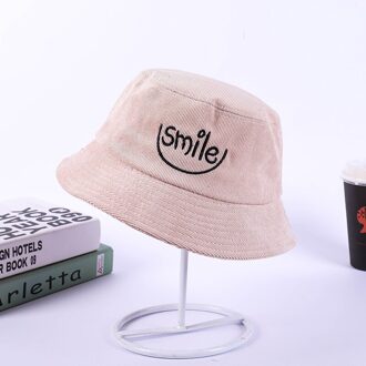 Emmer Hoeden Vrouwen Lente Solid Corduroy Brief Geborduurde Eenvoudige Visser Hoed Koreaanse Stijl Harajuku All-Match Mooie Womens 14 beige