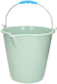 Emmer - met schenktuit - 12L - mintgroen - schoonmaakemmer