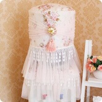 Emmer Purifier Gereedschap Water Dispenser Bloemvorm Woonaccessoires Katoen Stofkap Kant 2 stks/set