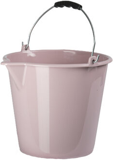 Emmer - roze - 9.5 liter - schoonmaak en huishoud emmer - met schenktuit