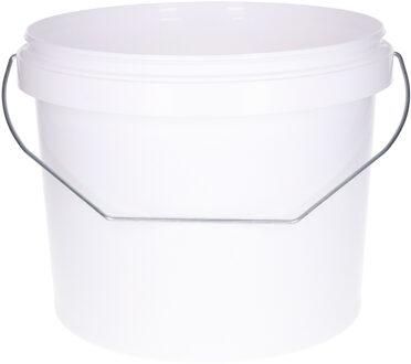 Emmer - wit - kunststof - klusemmer - 5,5 liter - Emmers