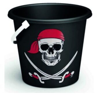 Emmertje piraat Ø18cm zwart