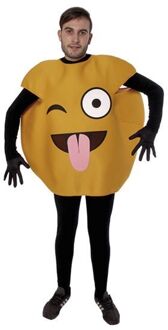 Emoji kostuum Joker oranje/geel