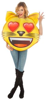 Emoji kostuum Kat Hartjesogen Multikleur - Print