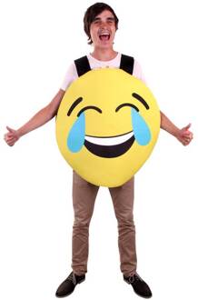 Emoticon smiley lachend kostuum