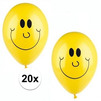 Emoticons ballonnen 20 stuks