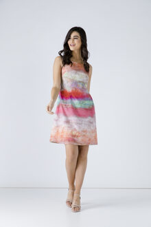 Empirejurk met print Koraal - EU 36 / UK 8