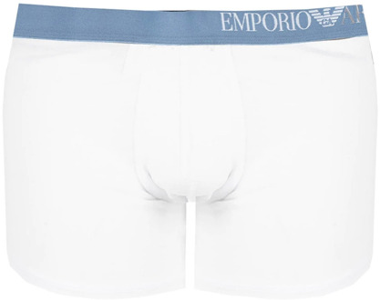 Emporio Armani 3-Pack Boxershorts met Logo Tailleband Emporio Armani , White , Heren - Xl,M,S