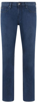 Emporio Armani 5 Zak Leggero Stretch Slim-Fit Jeans Emporio Armani , Blue , Heren - W33,W32,W36,W38,W30,W40,W34,W42,W31