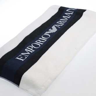 Emporio Armani Accessoires Emporio Armani Geweven Handdoek in Wit