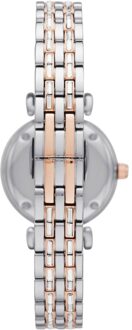 Emporio Armani AR11290 Gianni T-Bar Mother Of Pearl dameshorloge Zilver en roségoud