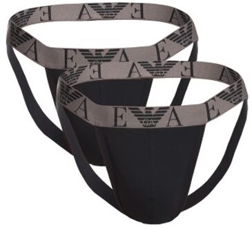 Emporio Armani Armani Cotton Knit Jockstrap 6 stuks Zwart - Small,Medium,Large