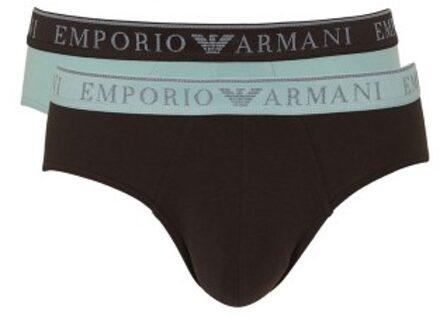 Emporio Armani Armani Endurance Briefs 2 stuks Zwart,Blauw,Versch.kleure/Patroon - Small,Medium,Large,X-Large