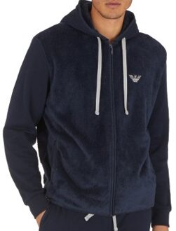 Emporio Armani Armani Knit Hooded Sweater Blauw - Small,Medium