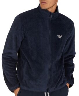 Emporio Armani Armani Knit Sweater With Zip Blauw - Large