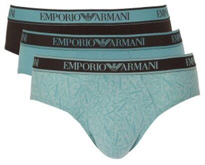 Emporio Armani Armani Logo Brief With Core Logo 3 stuks * Actie * Zwart,Blauw,Versch.kleure/Patroon - Small,Medium,Large,X-Large
