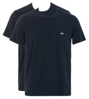 Emporio Armani Armani Stretch Jersey Loungewear T-Shirts 2 stuks * Actie * Blauw - Small,Medium,Large,X-Large,XX-Large