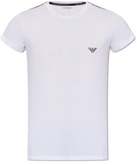 Emporio Armani Biologisch katoenen T-shirt Emporio Armani , White , Heren - 2Xl,Xl,S