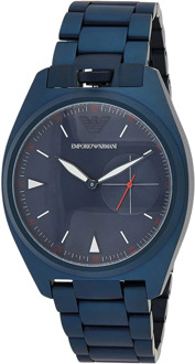 Emporio Armani Blauw Quartz Horloge Nicola Ar11309 Emporio Armani , Blue , Heren - ONE Size