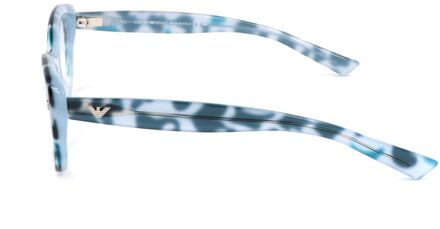 Emporio Armani Blauwe Acetaat Bril (Monturen) - One Size