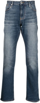 Emporio Armani Blauwe denim jeans Emporio Armani , Blue , Heren - W34
