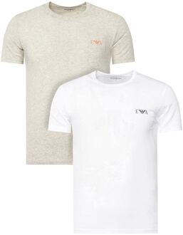 Emporio Armani Bold Monogram Crew Neck Shirt Heren (2-pack) - XL