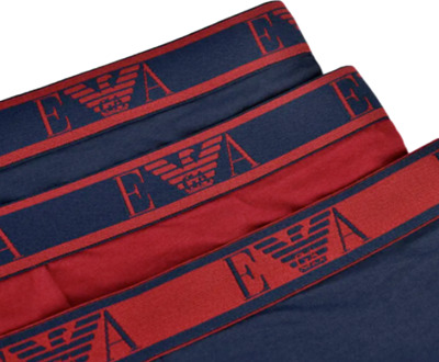 Emporio Armani Boxershorts Emporio Armani Men Pack x3 unbegrenztes Logo Rood - S