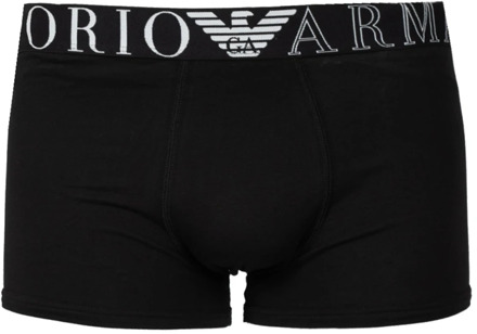 Emporio Armani Boxershorts van hoogwaardig katoen met elastische tailleband Emporio Armani , Black , Heren - XL