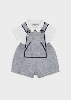 Emporio Armani cadeaubox voor baby's voor jongens in Wit/Marineblauw Wit/Navy