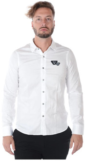 Emporio Armani Casual Button-Up Overhemd Emporio Armani , White , Heren - M,S