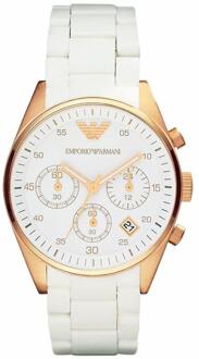 Emporio Armani chronograaf dameshorloge AR5920 Roségoud