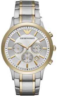 Emporio Armani chronograaf herenhorloge AR11076 Zilver