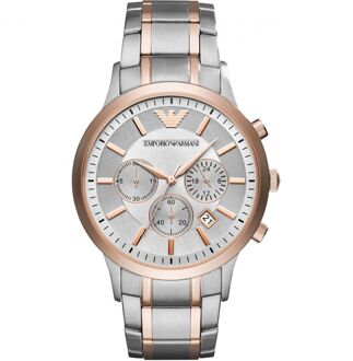 Emporio Armani chronograaf herenhorloge AR11077 Zilver