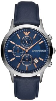 Emporio Armani chronograaf herenhorloge AR11216 - maat Zilver